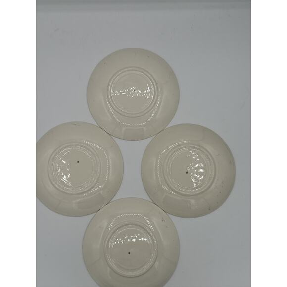 Vintage Lot Of 4 Plates 6" Floral, 23 Karat Gold Century by Salem USA - Picture 3 of 7